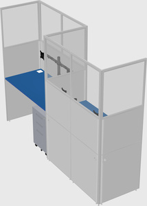 Rectangular cubicles