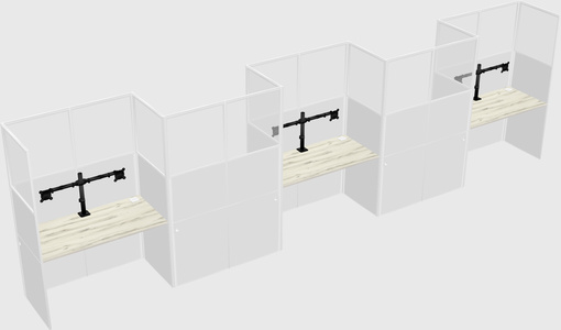 Rectangular cubicles