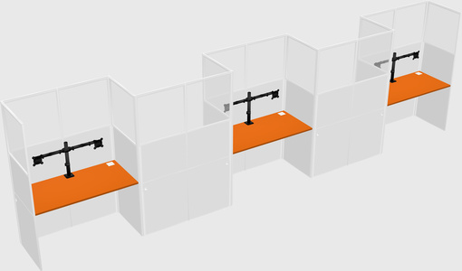 Rectangular cubicles