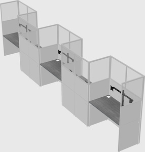 Rectangular cubicles