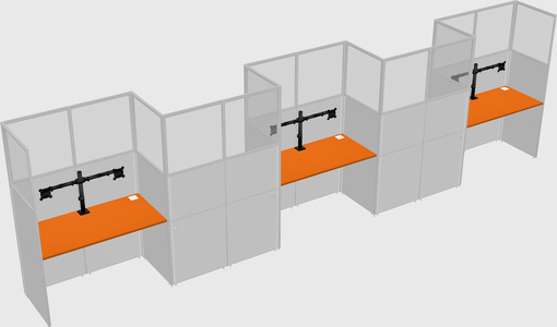 Rectangular cubicles
