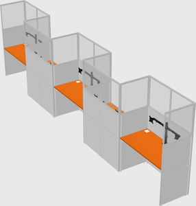 Rectangular cubicles