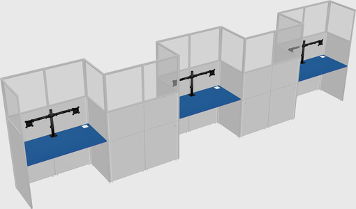 Rectangular cubicles