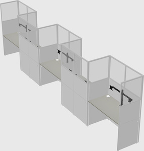 Rectangular cubicles