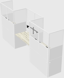 Rectangular cubicles