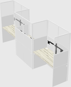 Rectangular cubicles