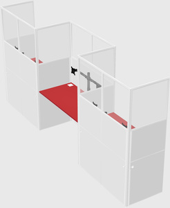Rectangular cubicles