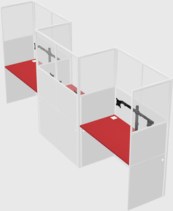 Rectangular cubicles