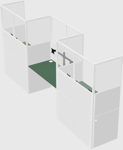 Rectangular cubicles