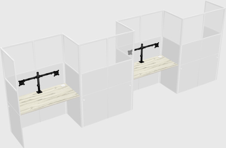 Rectangular cubicles