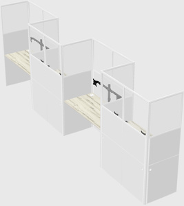 Rectangular cubicles