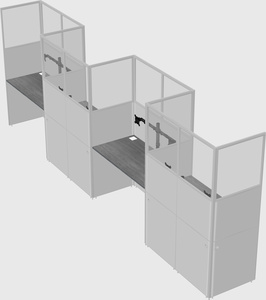 Rectangular cubicles