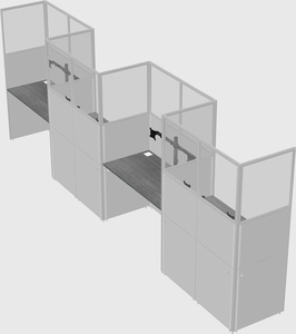 Rectangular cubicles