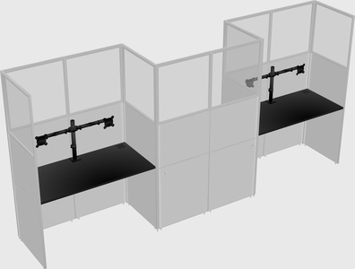 Rectangular cubicles