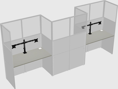 Rectangular cubicles