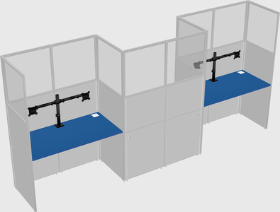 Rectangular cubicles