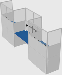 Rectangular cubicles