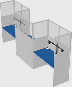 Rectangular cubicles