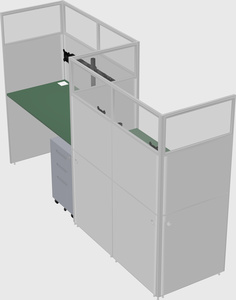 Rectangular cubicles