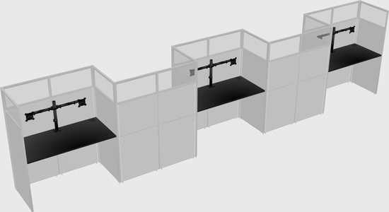 Cabines rectangulaires