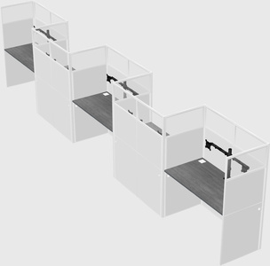 Rectangular cubicles