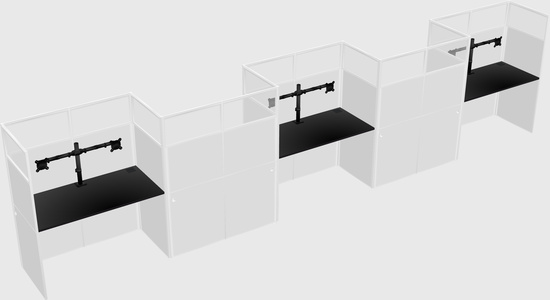 Cabines rectangulaires