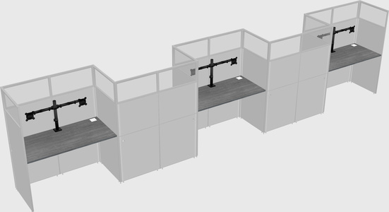 Rectangular cubicles