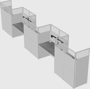Rectangular cubicles