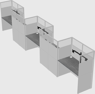 Rectangular cubicles