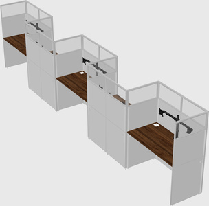 Rectangular cubicles