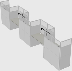 Rectangular cubicles