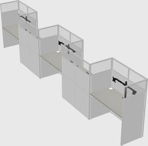 Rectangular cubicles