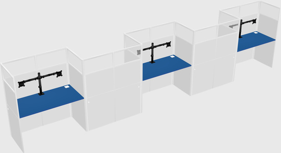 Rectangular cubicles