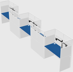 Rectangular cubicles