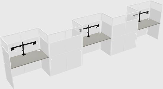 Rectangular cubicles