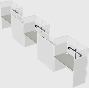 Rectangular cubicles