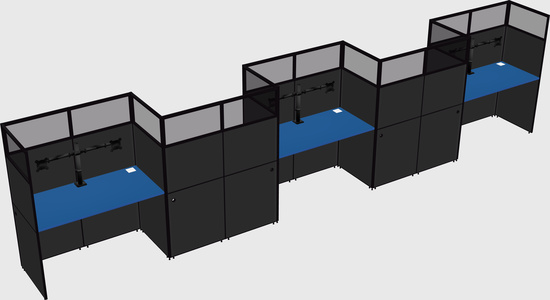 Rectangular cubicles