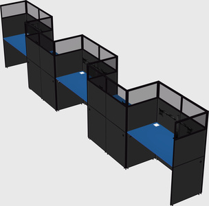 Rectangular cubicles