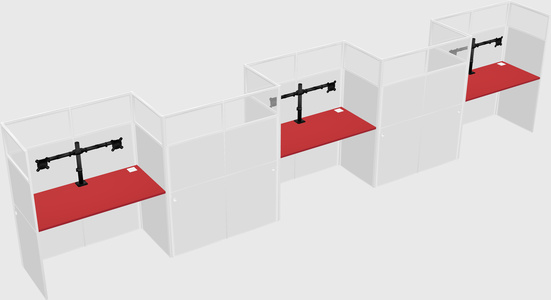 Rectangular cubicles