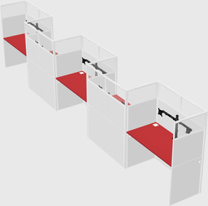 Rectangular cubicles