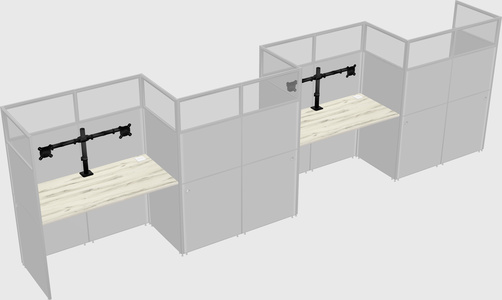Rectangular cubicles