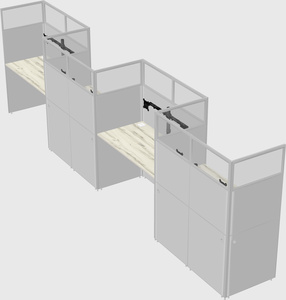 Rectangular cubicles