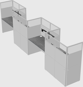 Rectangular cubicles