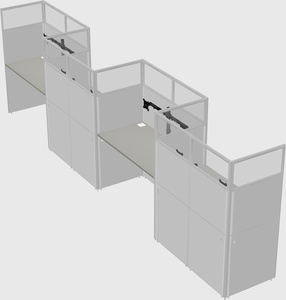 Rectangular cubicles