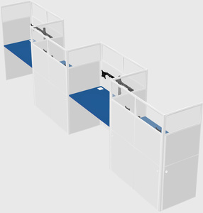 Rectangular cubicles