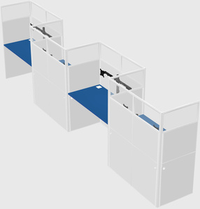 Rectangular cubicles