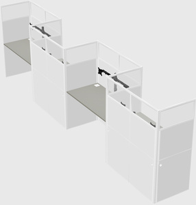 Rectangular cubicles