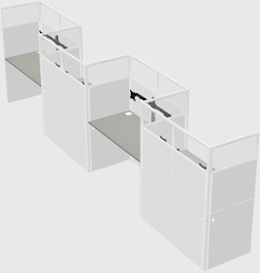 Rectangular cubicles