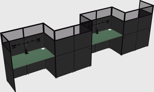 Rectangular cubicles