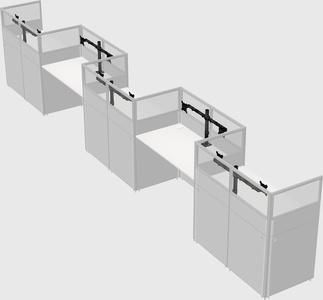 Rectangular cubicles